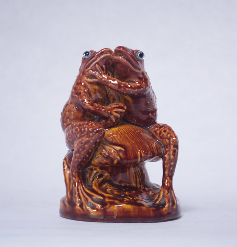 Burmantofts Model of Two Toads Albion House Antiques
